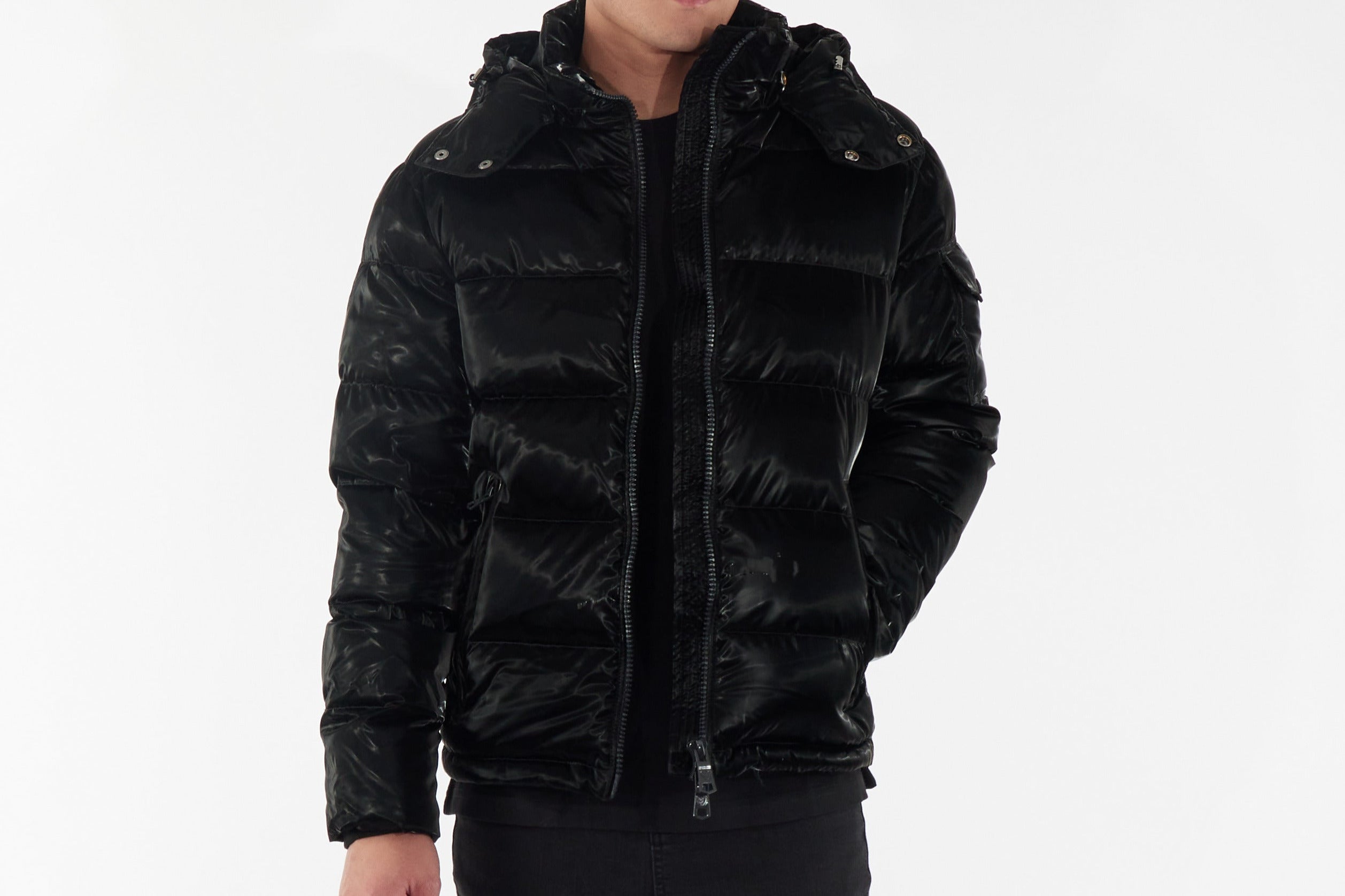 Rich Cotton MONA black padded jacket, winter-ready outerwear with streamlined design.