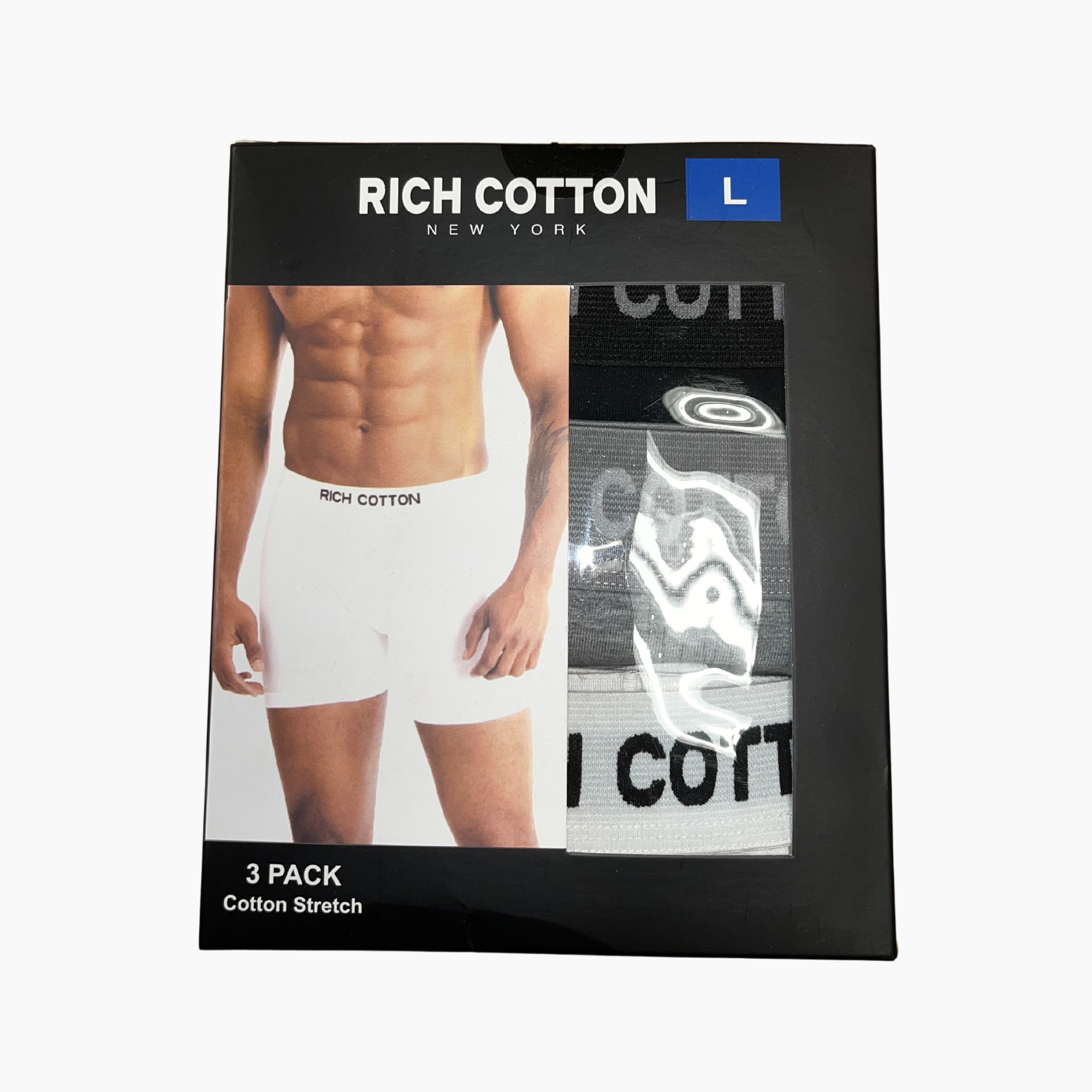Boxed 3-Pack ? Essential cotton stretch underwear, designed for reliable comfort.