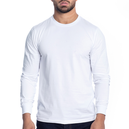 Long Sleeve Slim-fit Round Neck