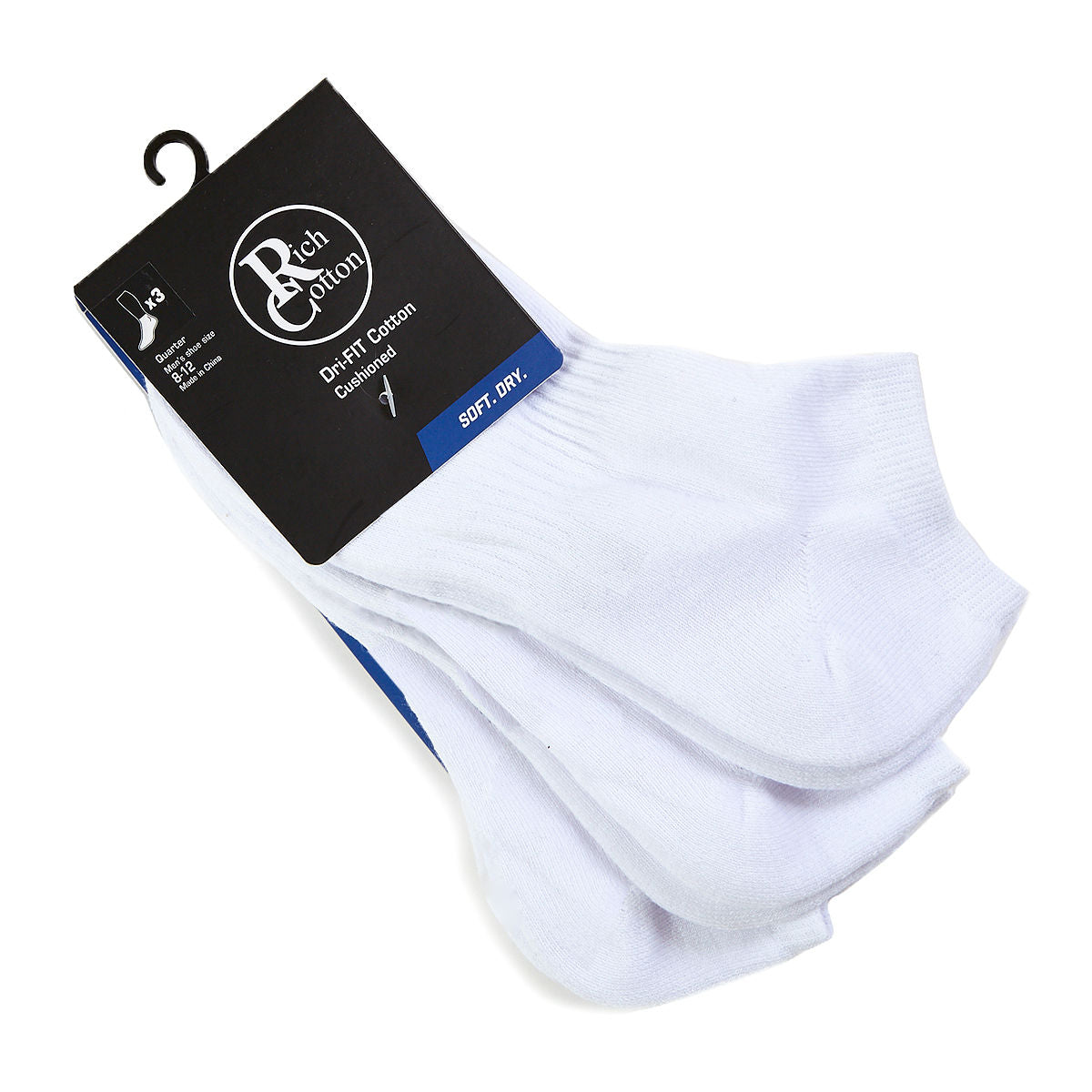 White No-Show Socks - 3 pairs
