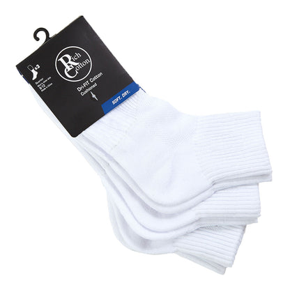 White Quarter Socks - 3 pairs