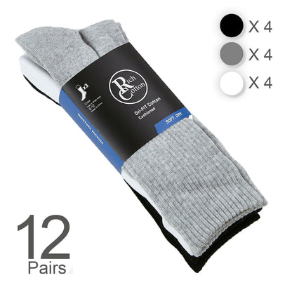 Mixed Crew Socks - 12 pairs
