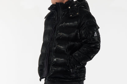 Rich Cotton MONA black jacket designed for freezing temps with high-performance fill.