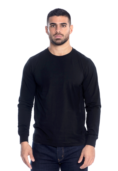 Slim-fit Round Neck Long Sleeve