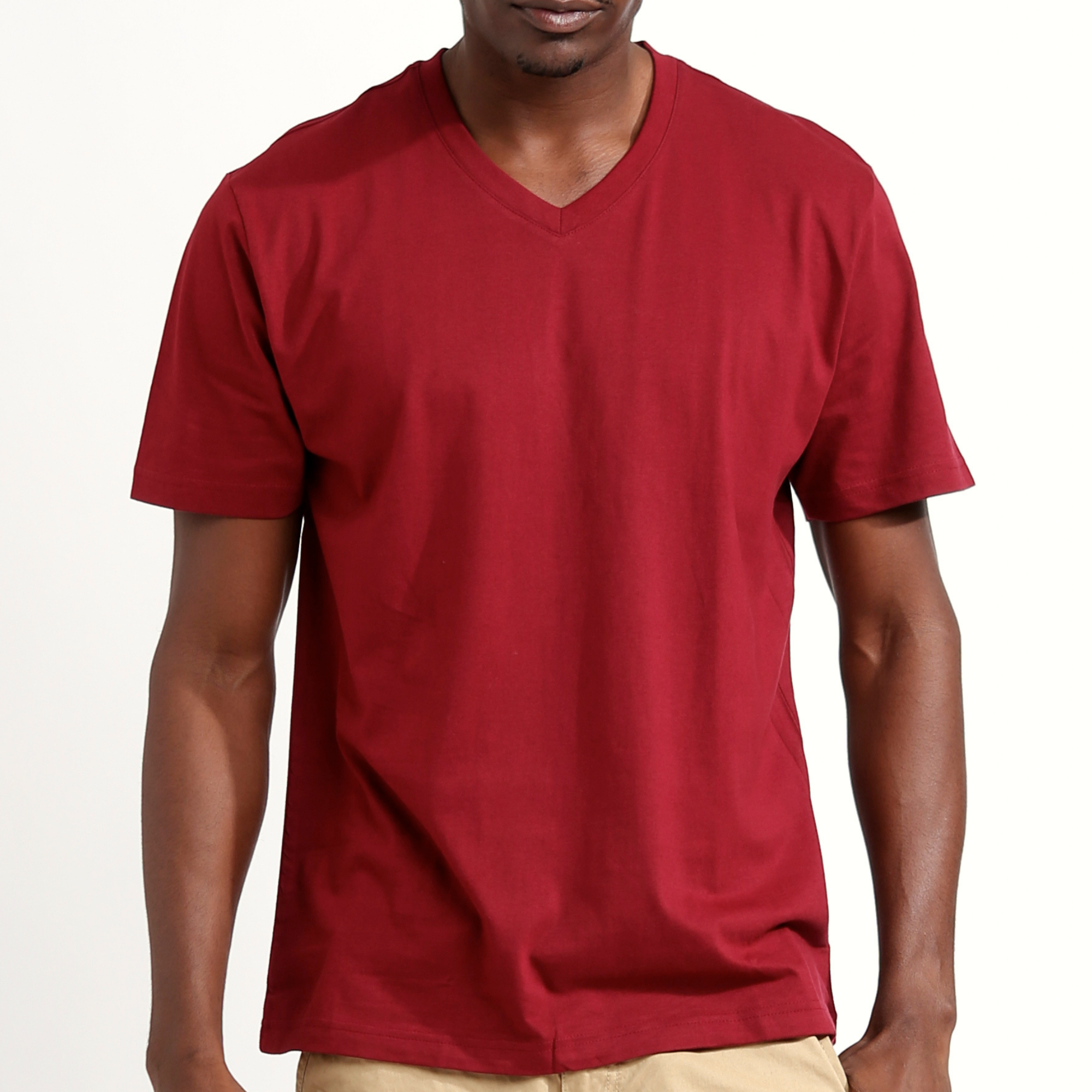 T-shirt Uomo Gildan G500VL A V-Neck - Cotone Pesante 6 Oz, Vestibilità Sagomata, Colori Vari, Taglia XL