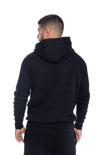 Men�Efs black slim fit sweatpants ? soft cotton joggers with drawstring waistband and ribbed ankle cuffs.