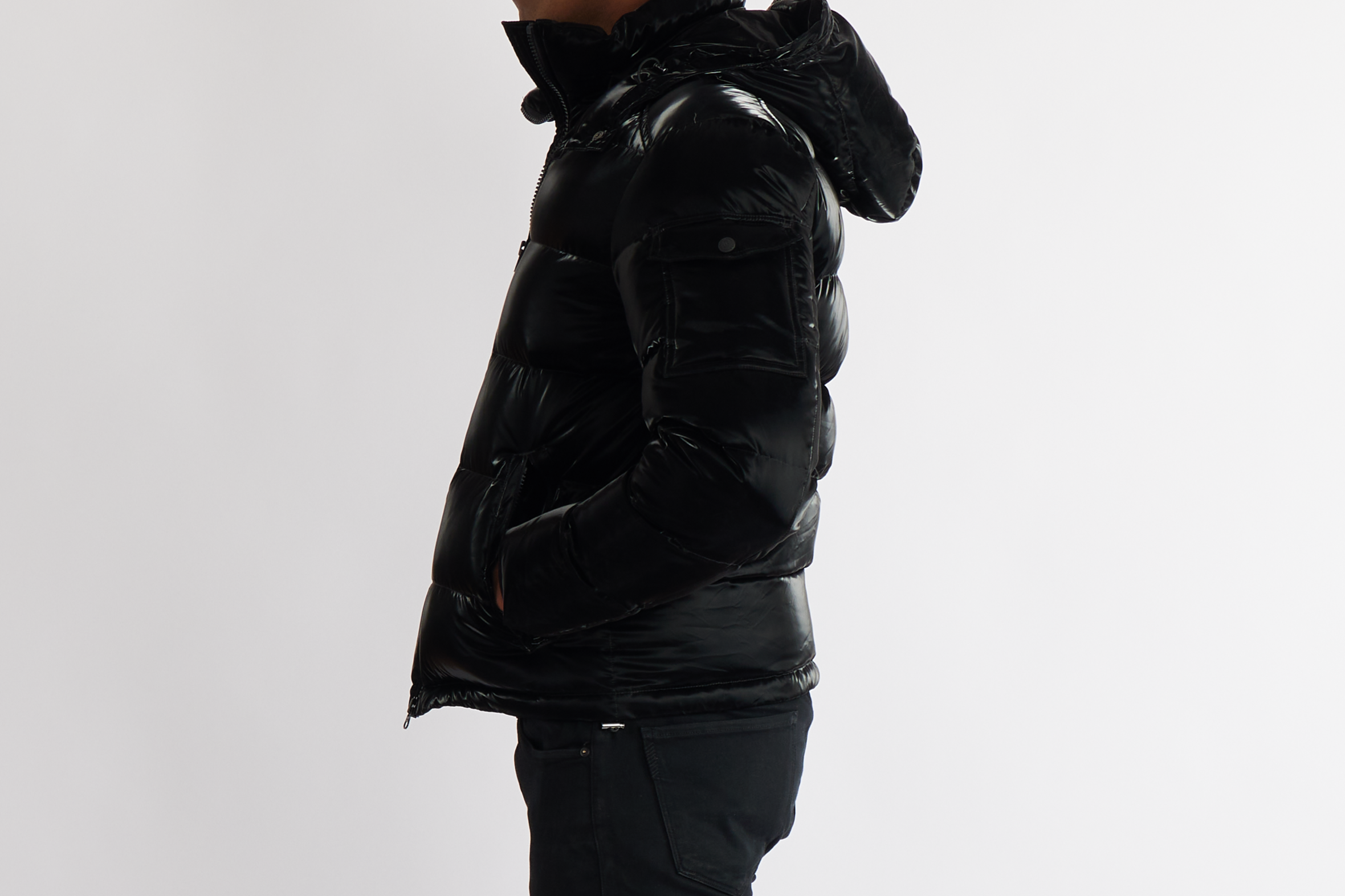 Rich Cotton MONA black quilted puffer, cold-weather essential with premium stitching.