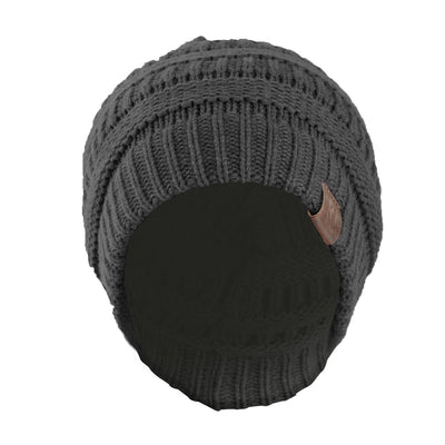 Slouchy Beanie Black - Rich Cotton