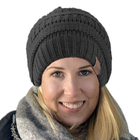 Slouchy Beanie Black - Rich Cotton